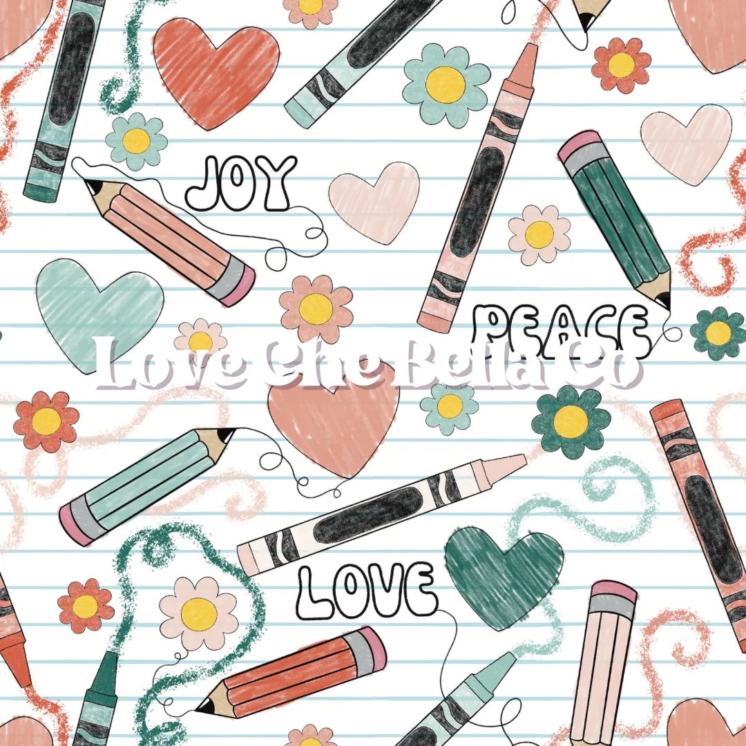 Love Joy Peace Art - Seamless File