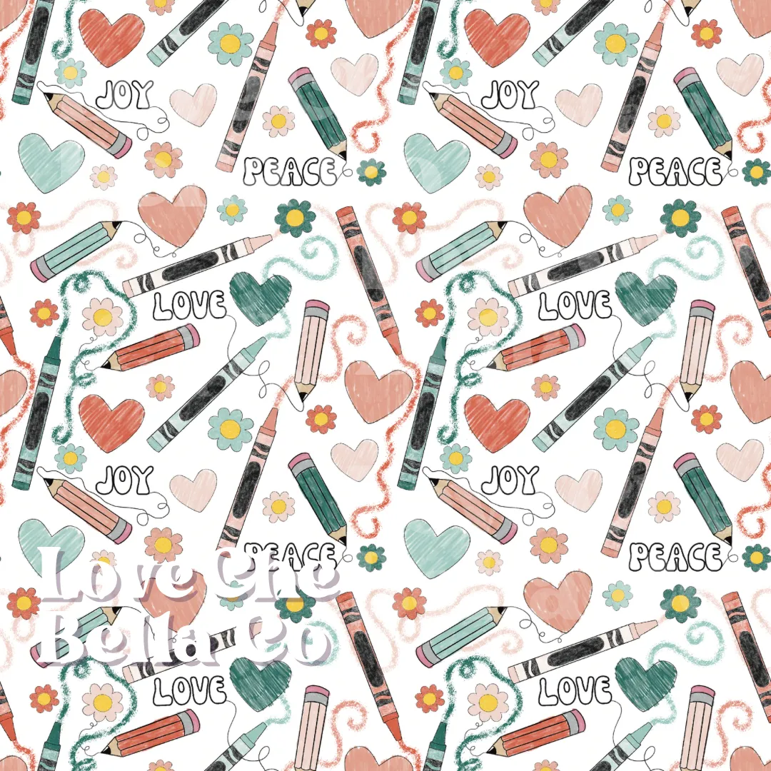 Love Joy Peace Art - Seamless File