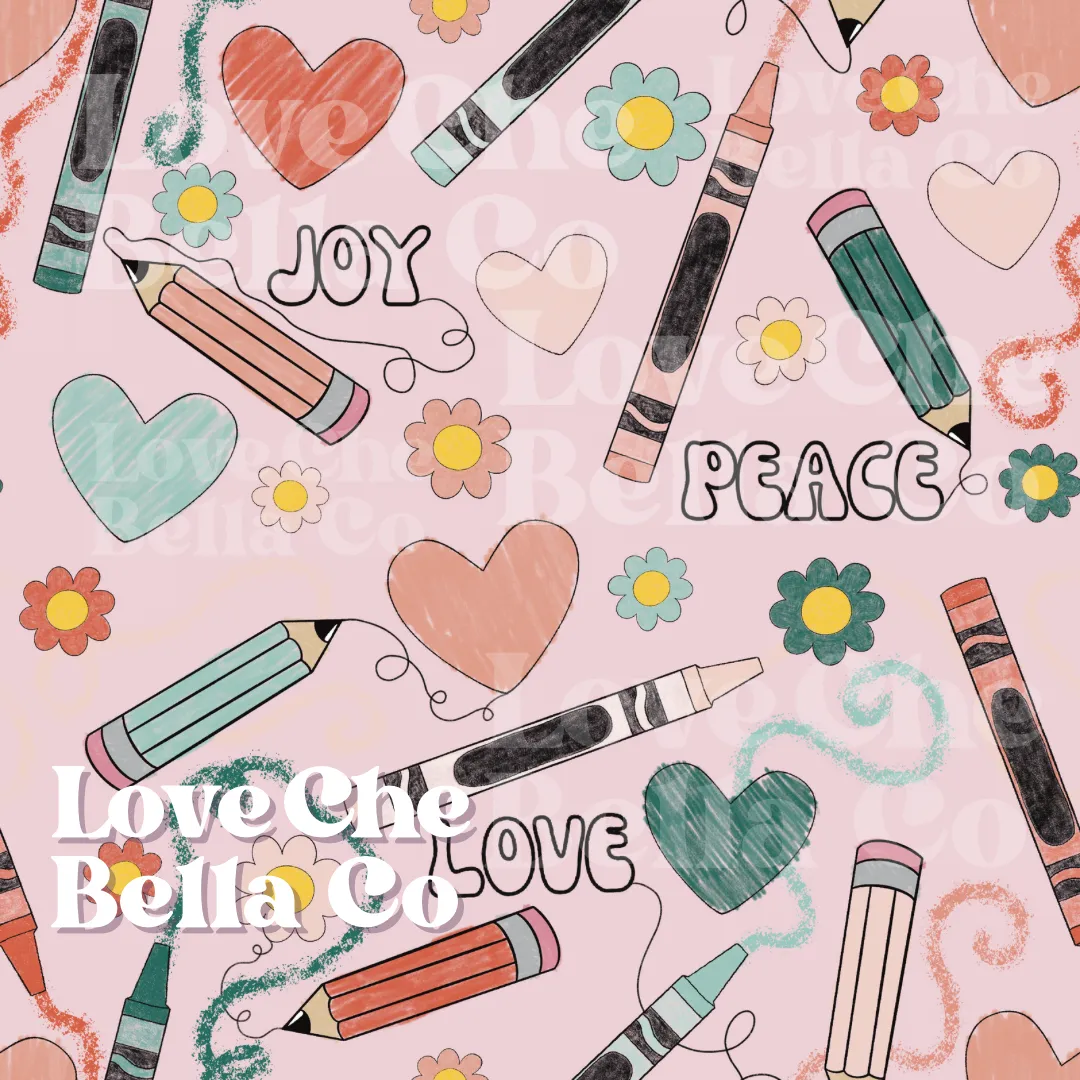 Love Joy Peace Art - Seamless File