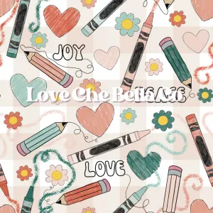 Love Joy Peace Art - Seamless File