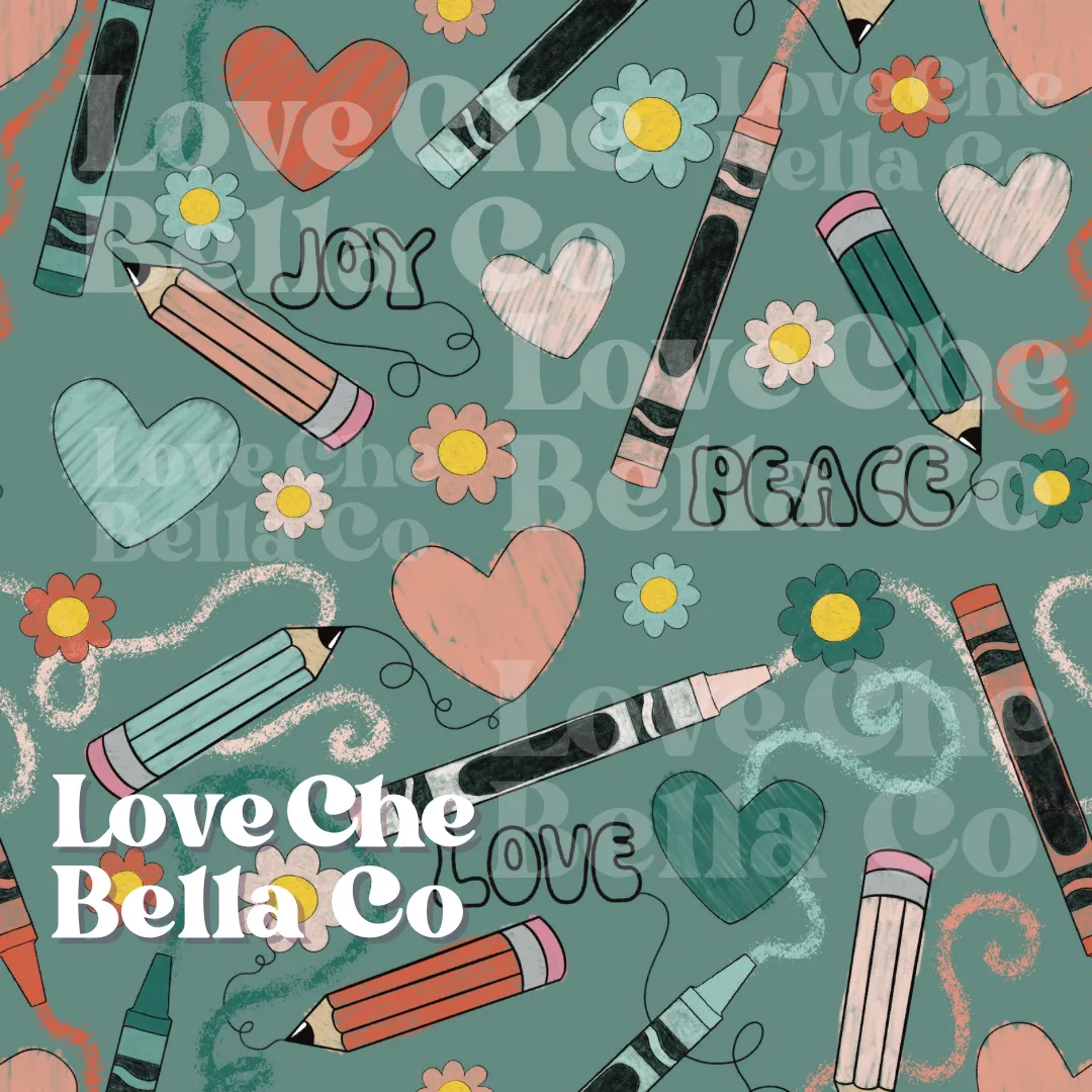 Love Joy Peace Art - Seamless File