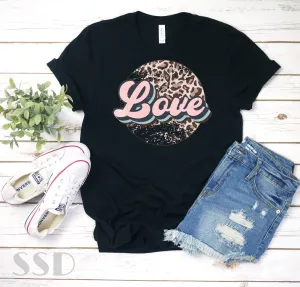Love Retro Leopard Transfer