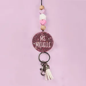Lovey Dovey Beaded Lanyard
