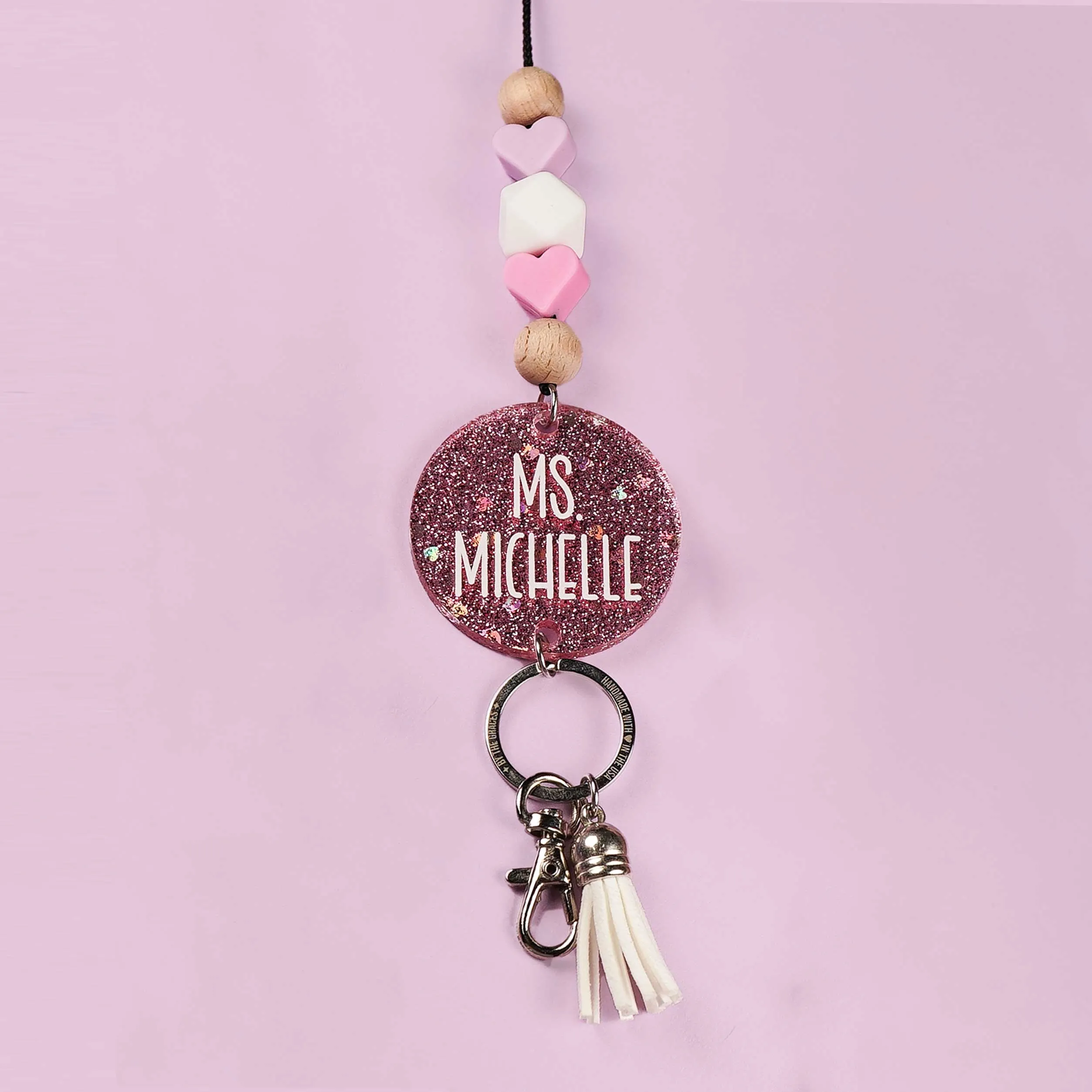 Lovey Dovey Beaded Lanyard