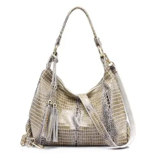 <bold>Hobo / Tote Bag <br>Genuine-Leather