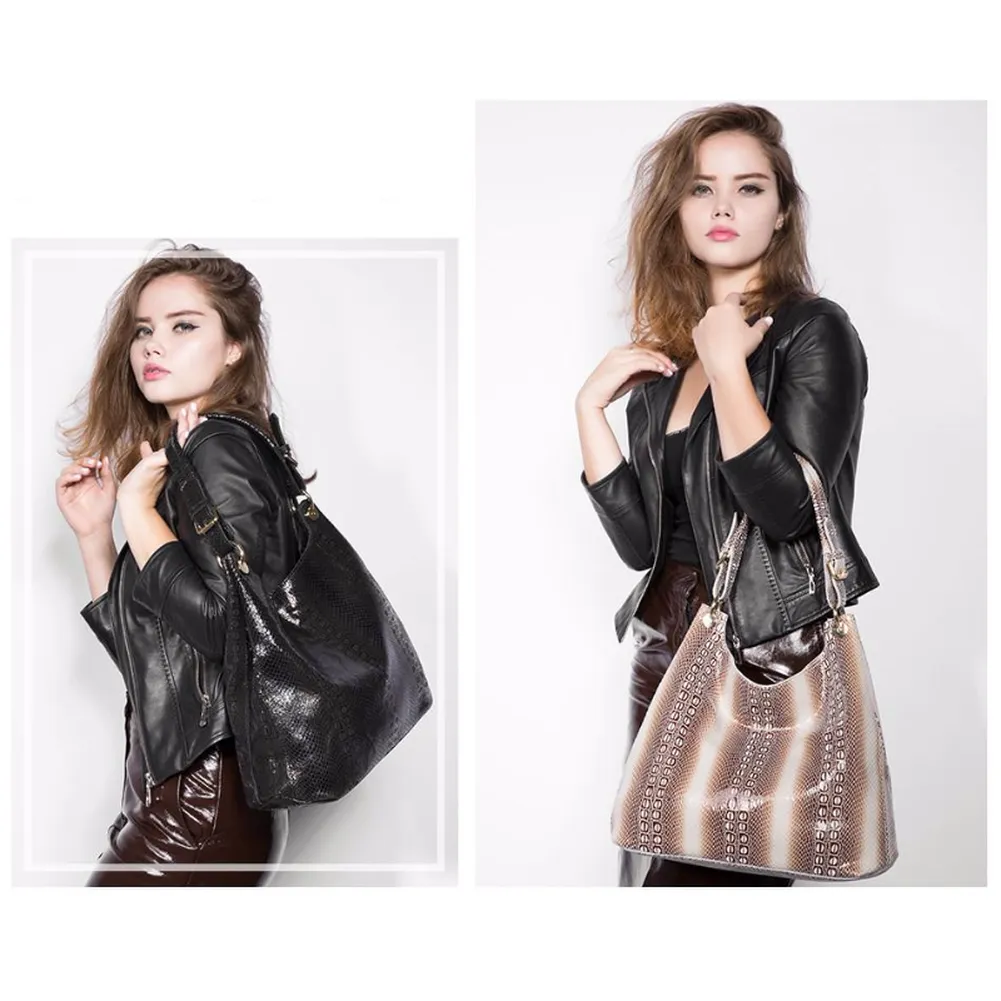<bold>Hobo / Tote Bag <br>Genuine-Leather