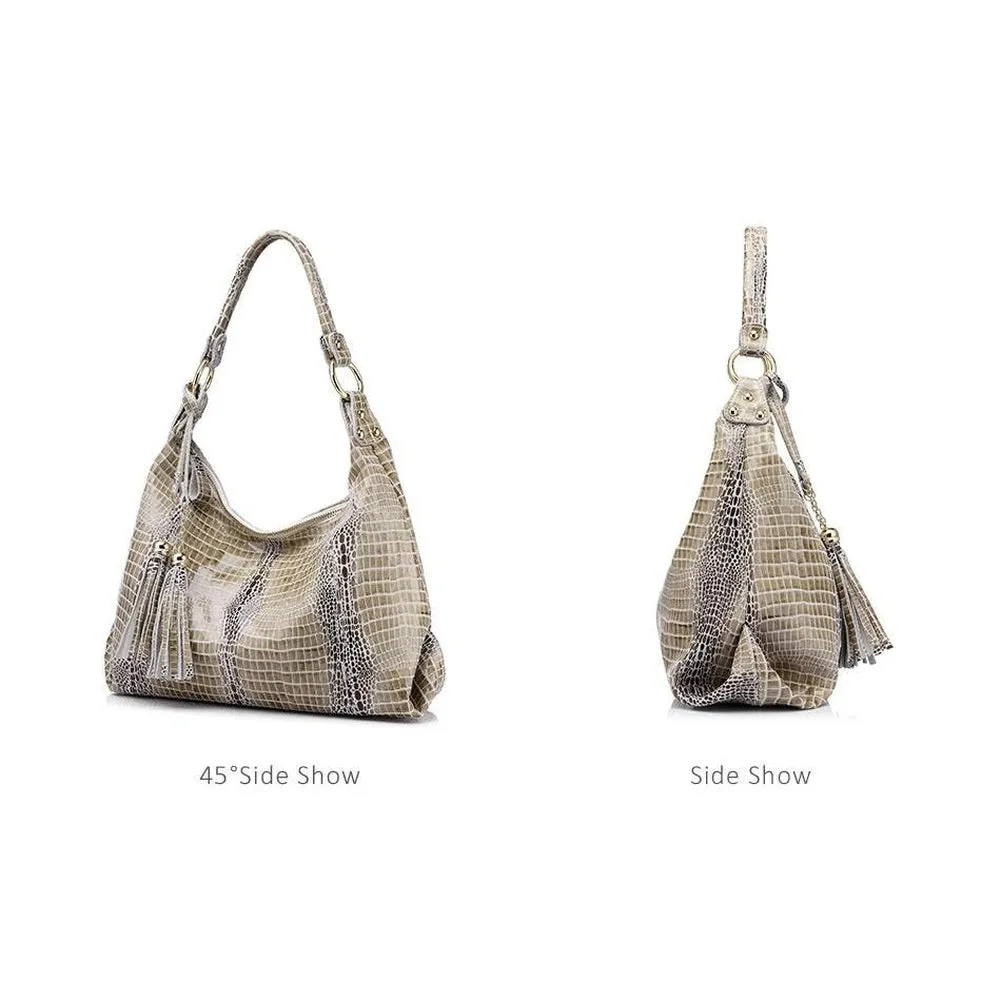 <bold>Hobo / Tote Bag <br>Genuine-Leather