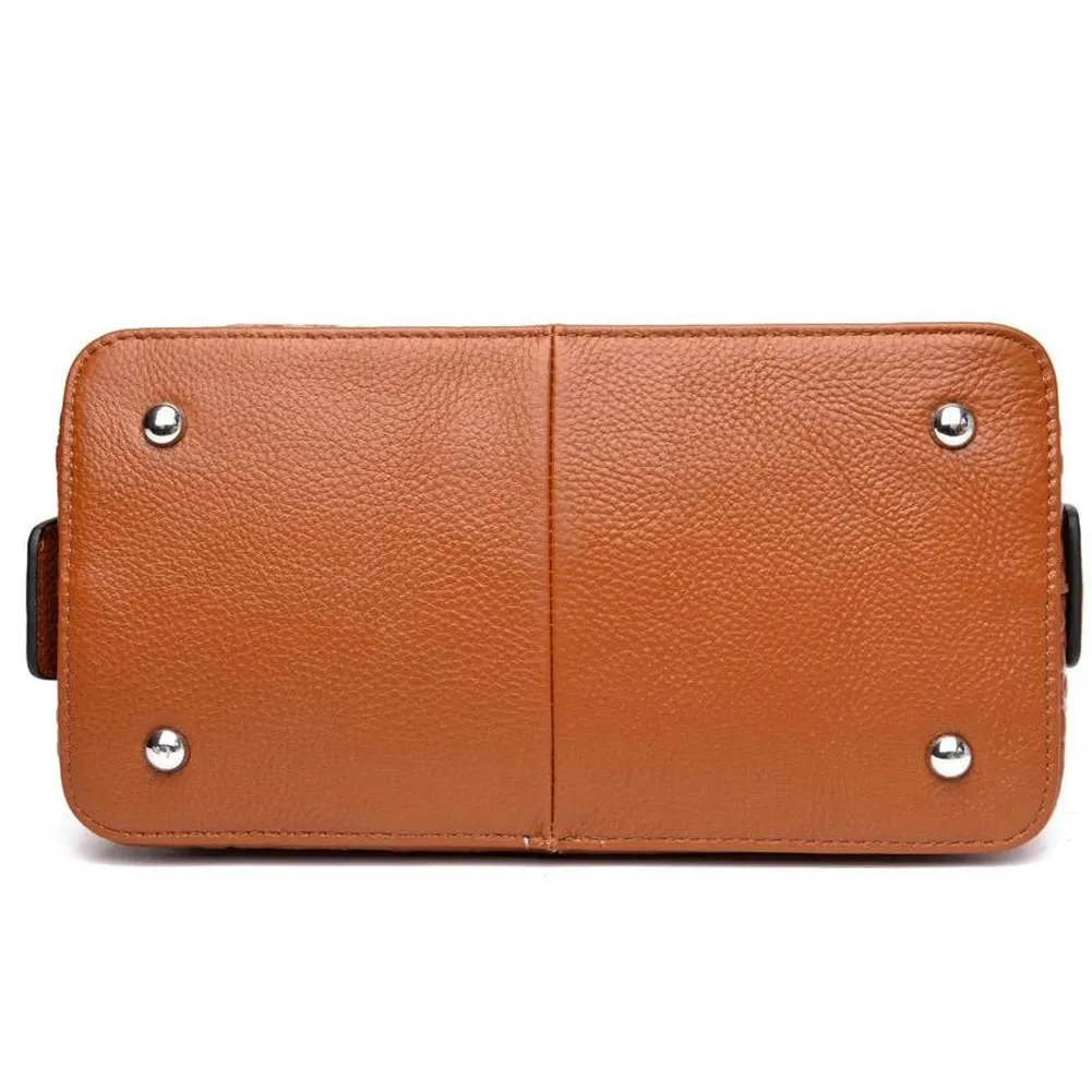 <bold>Top-Handle / Crossbody Bag <br>Genuine-Leather
