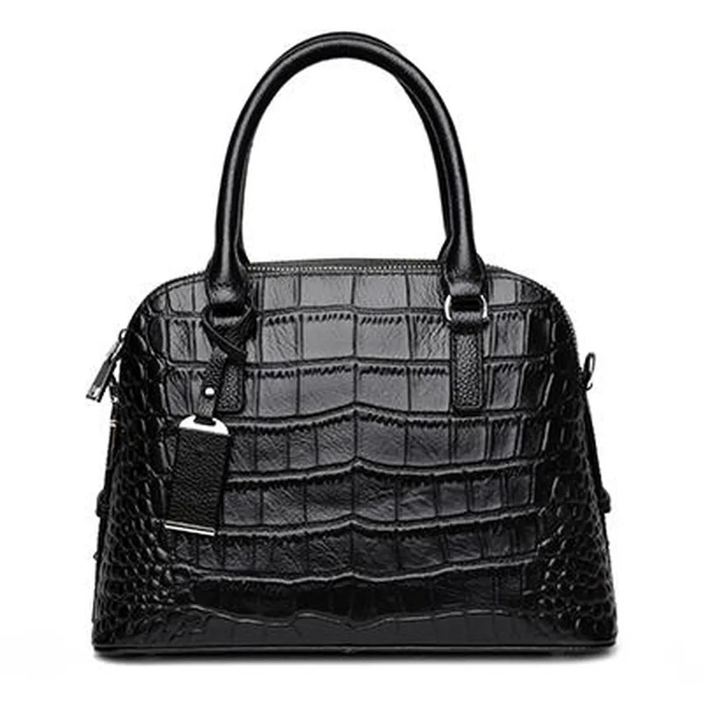 <bold>Top-Handle / Crossbody Bag <br>Genuine-Leather