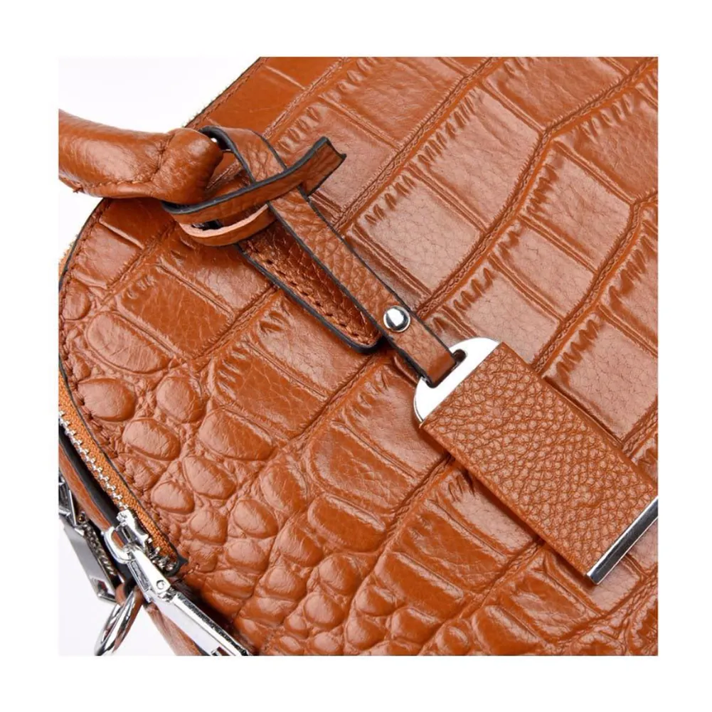 <bold>Top-Handle / Crossbody Bag <br>Genuine-Leather