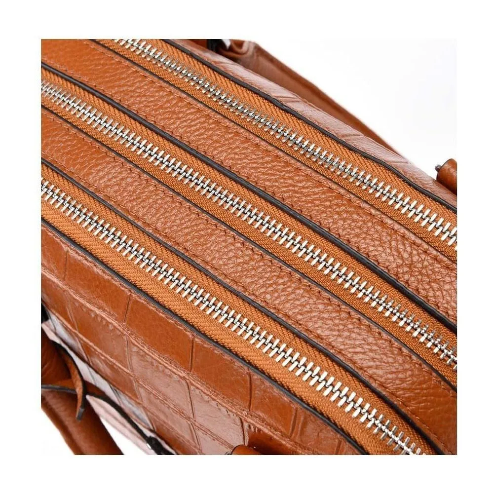 <bold>Top-Handle / Crossbody Bag <br>Genuine-Leather