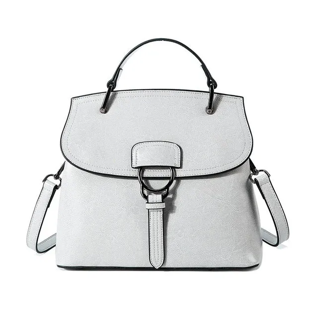 <bold>Top-Handle / Crossbody Bag <br>Genuine-Leather