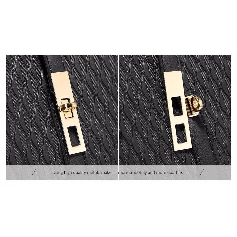 <bold>Tote & Crossbody Bag Set <br>Vegan-Leather