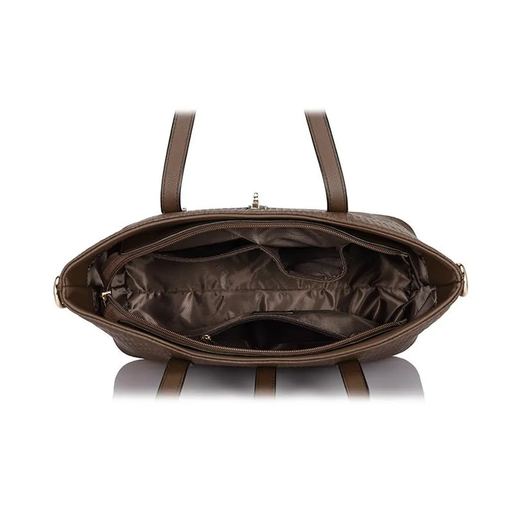 <bold>Tote & Crossbody Bag Set <br>Vegan-Leather