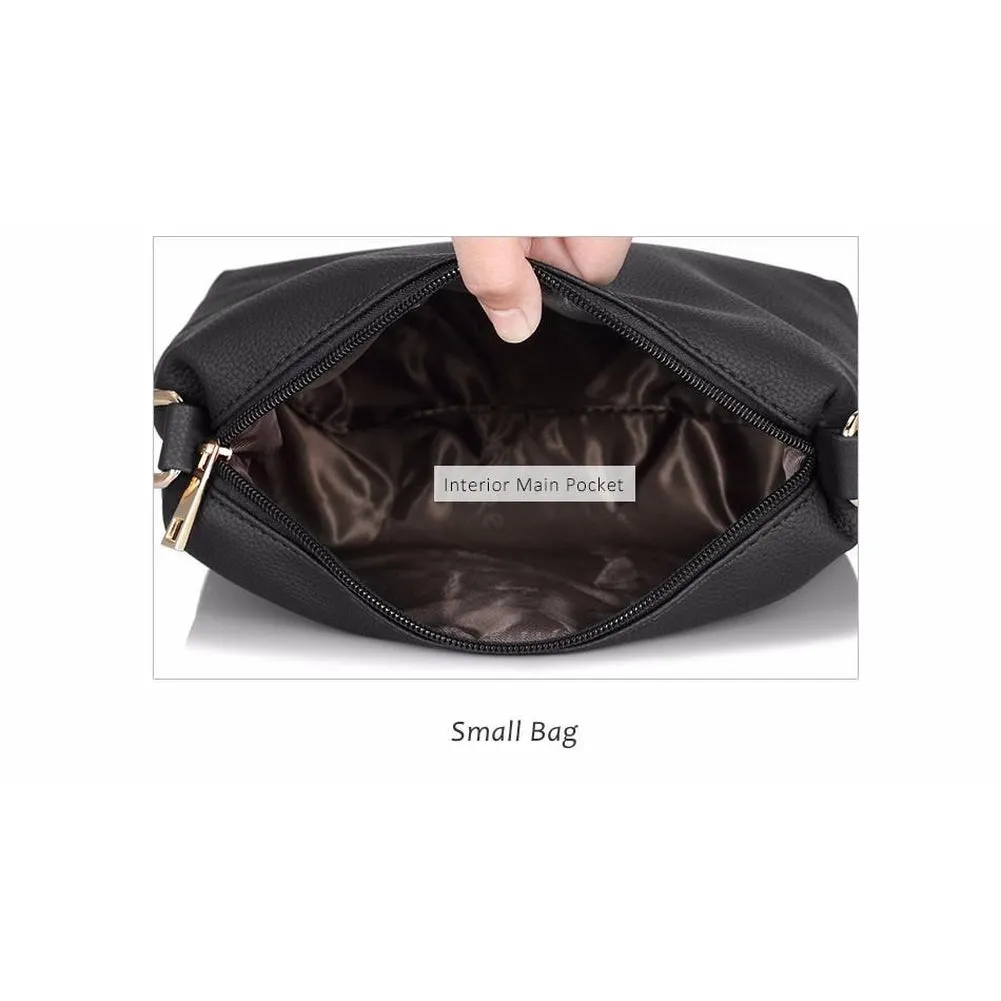 <bold>Tote & Crossbody Bag Set <br>Vegan-Leather