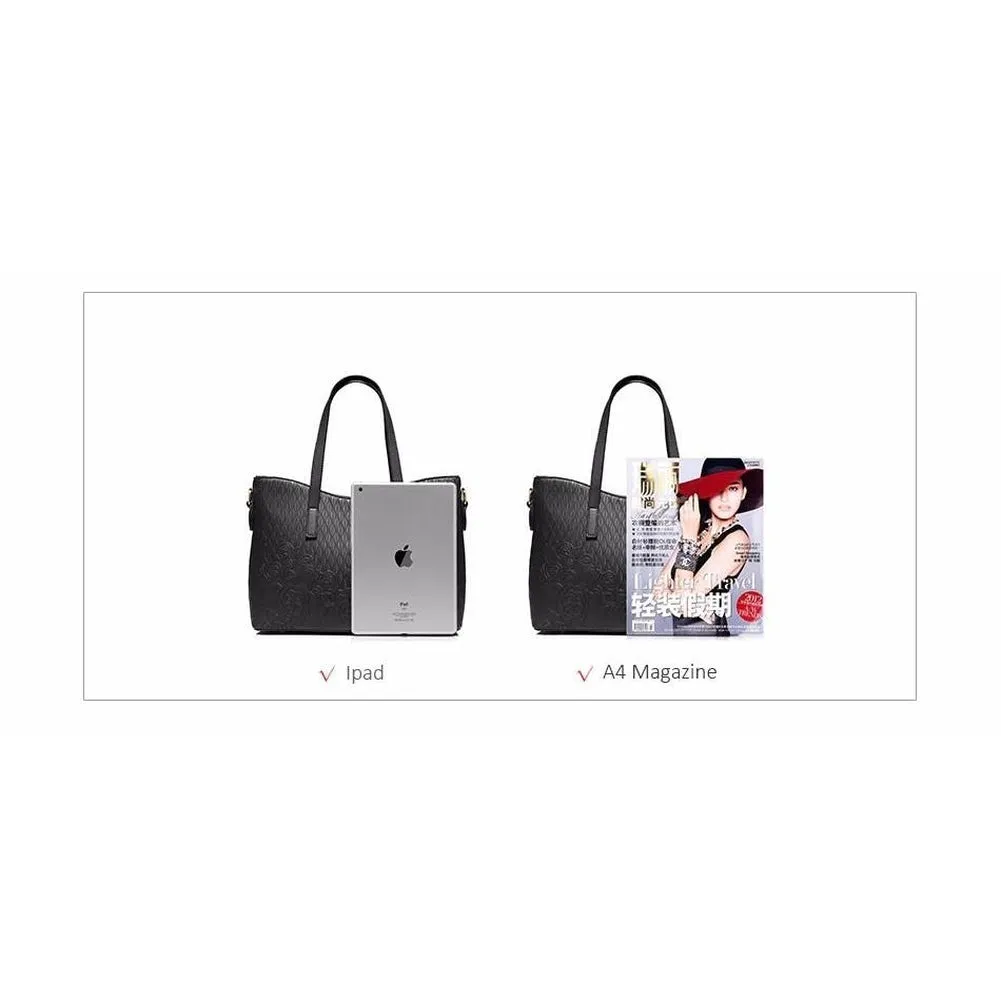 <bold>Tote & Crossbody Bag Set <br>Vegan-Leather