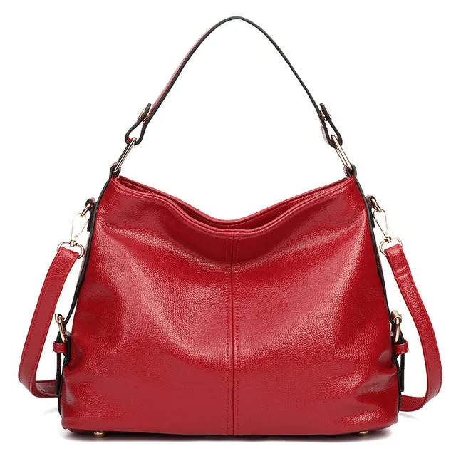 <bold>Tote / Shoulder Bag <br>Genuine-Leather