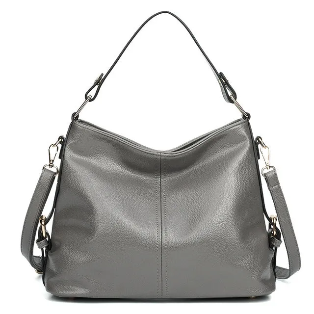 <bold>Tote / Shoulder Bag <br>Genuine-Leather