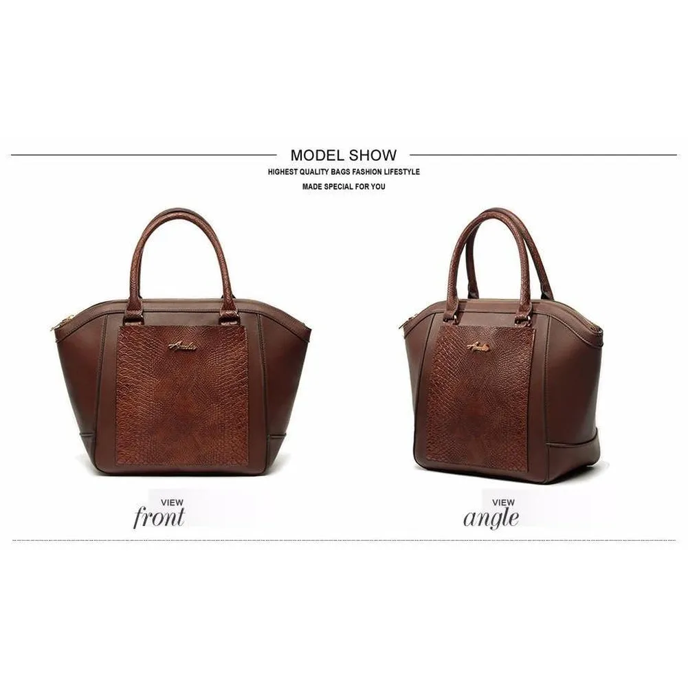 <bold>Tote / Shoulder Bag <br>Vegan-Leather