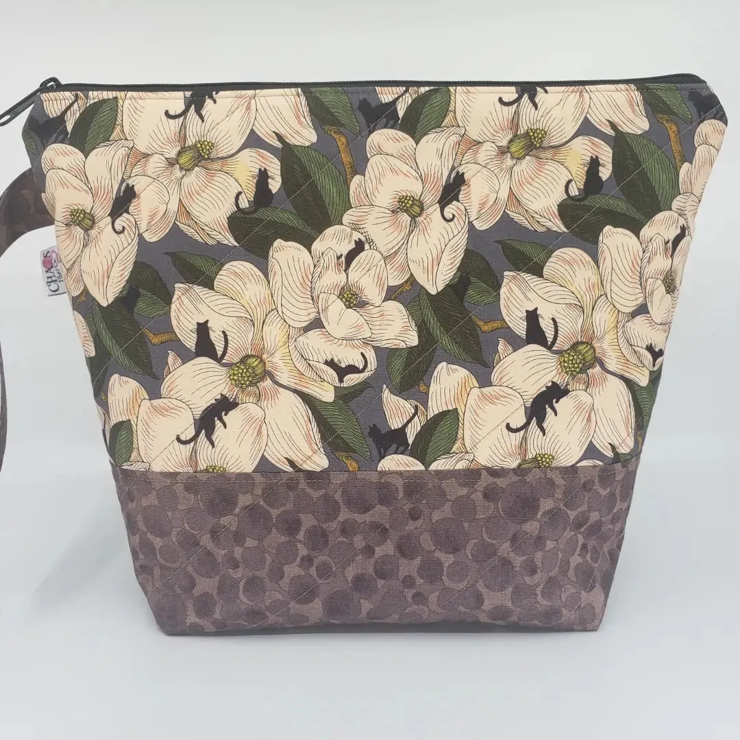 Magnolia Cats - Project Bag - Medium