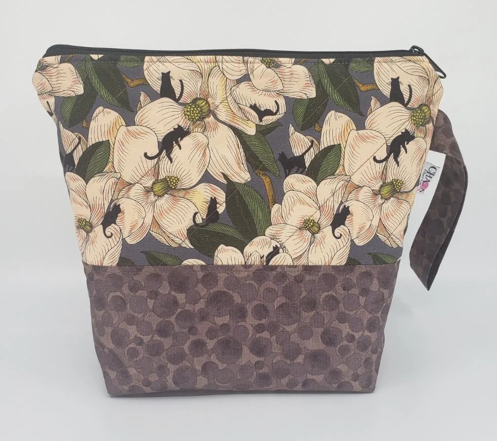 Magnolia Cats - Project Bag - Small