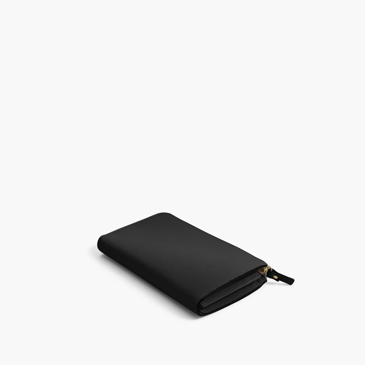 Magnolia Leather Wallet - Nappa Leather - Black / Gold / Grey