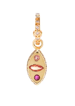 Makeda Earring with Sapphires and Ruby