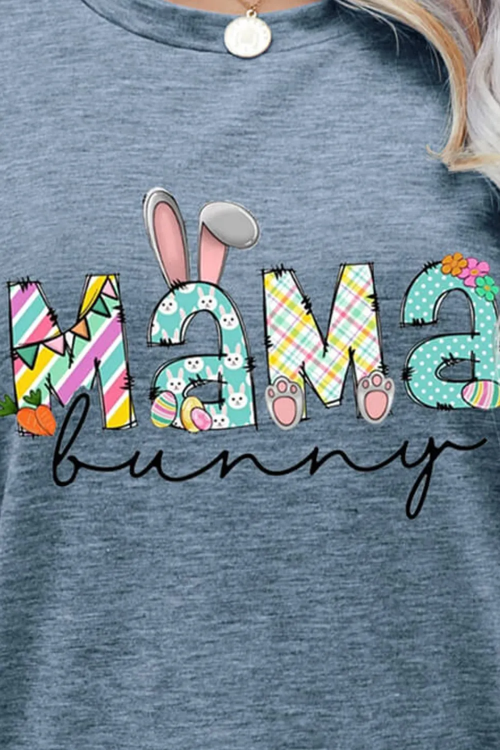 MAMA BUNNY Easter Graphic Tee (6 Colors)