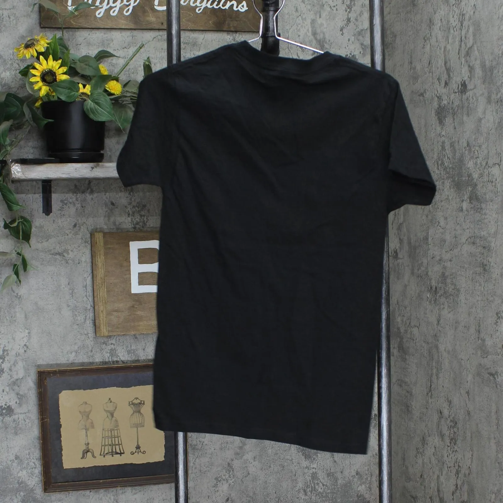M&O Gold Womens Grinch Short Sleeve Tunic Graphic T-Shirt Tee Black XS