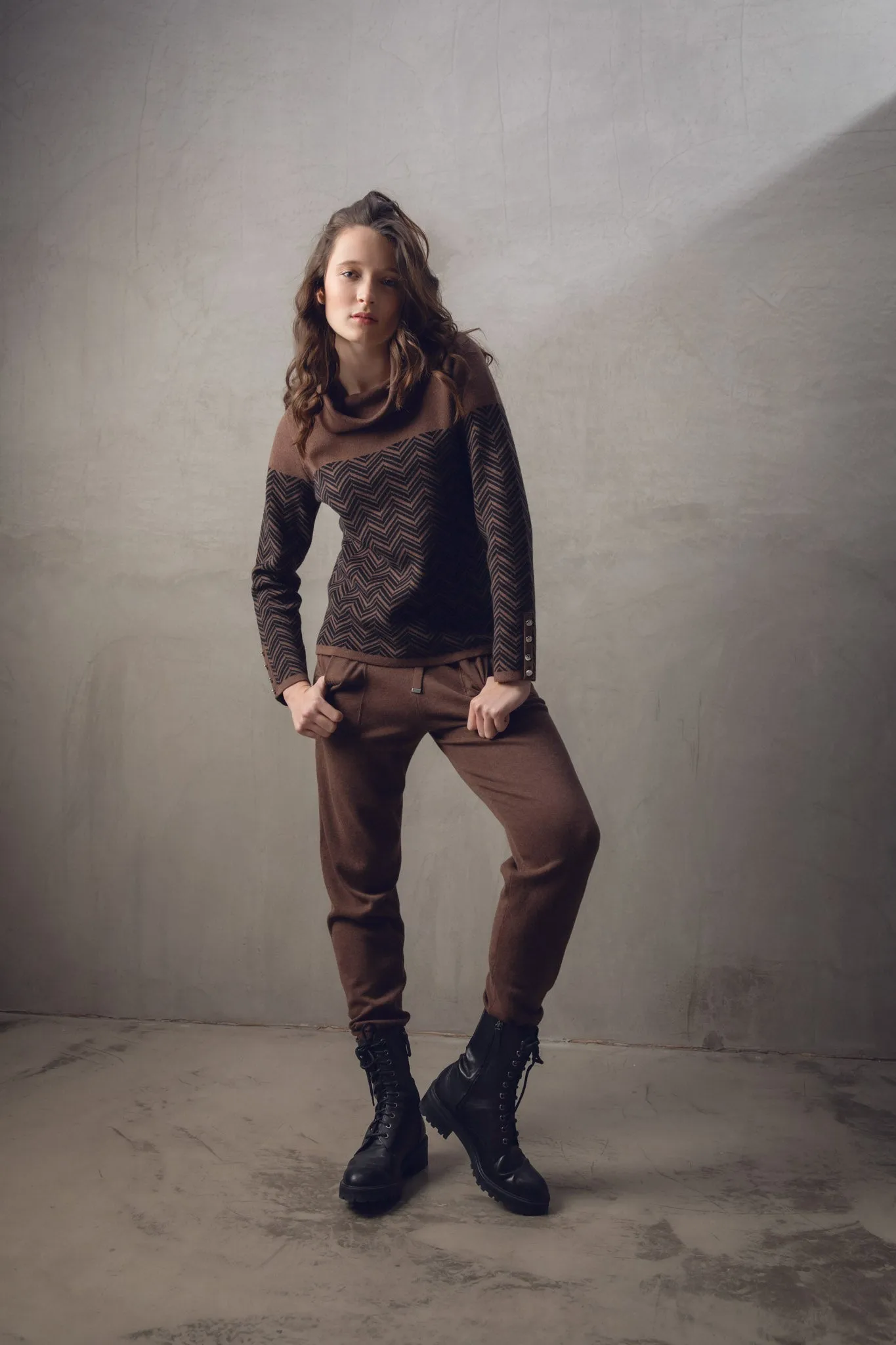 Marble  Ladies JUMPER Brown