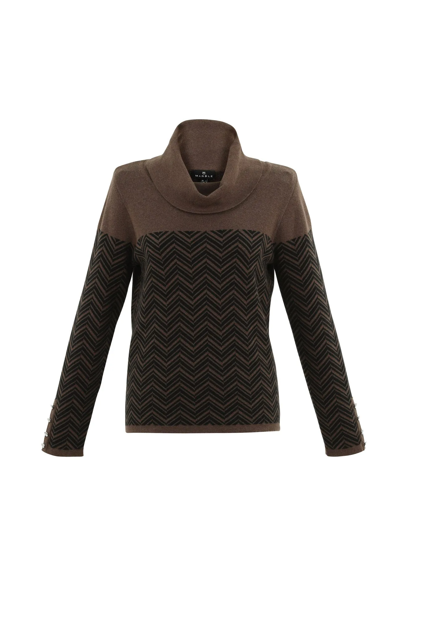 Marble  Ladies JUMPER Brown