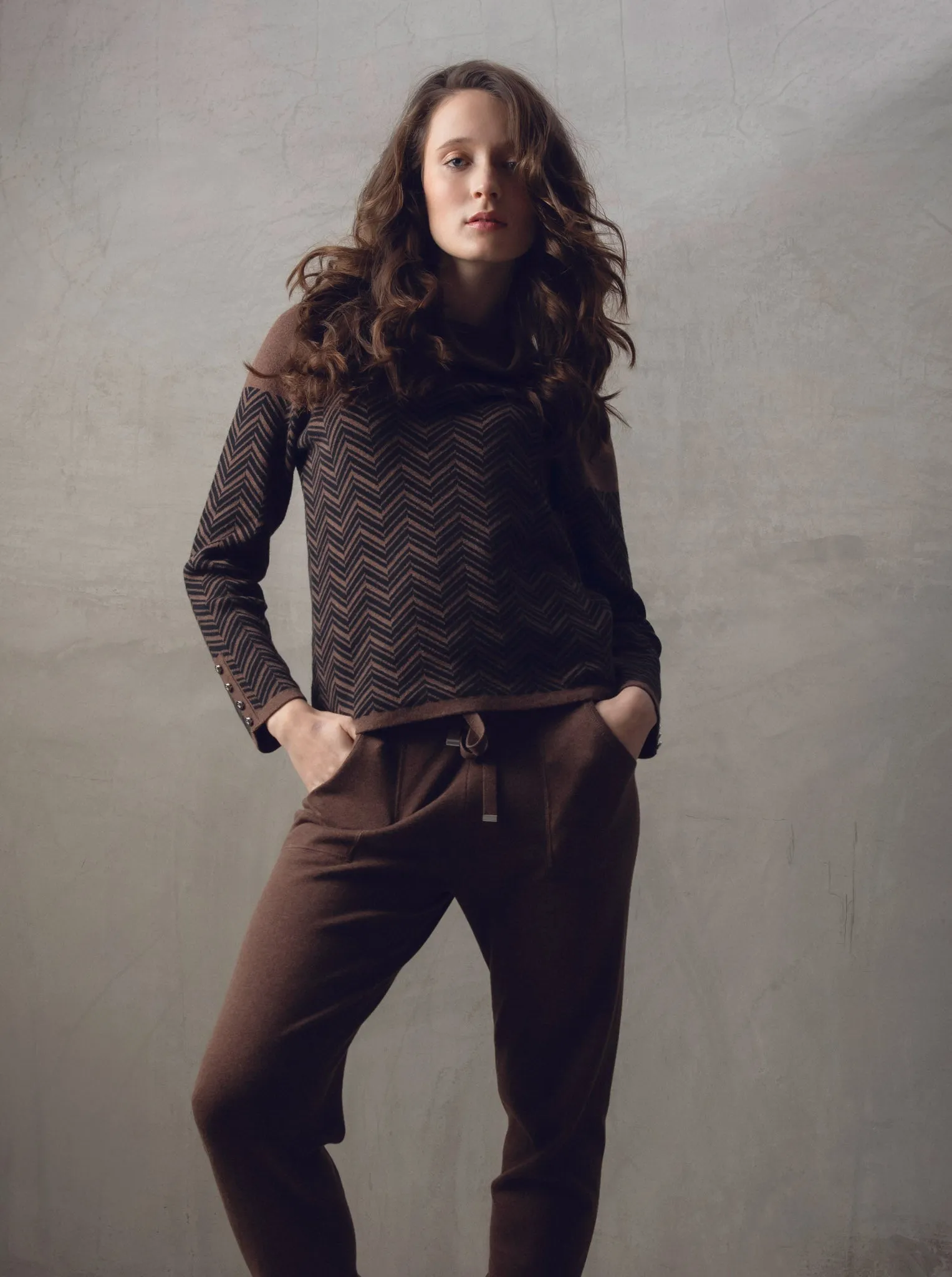 Marble  Ladies JUMPER Brown