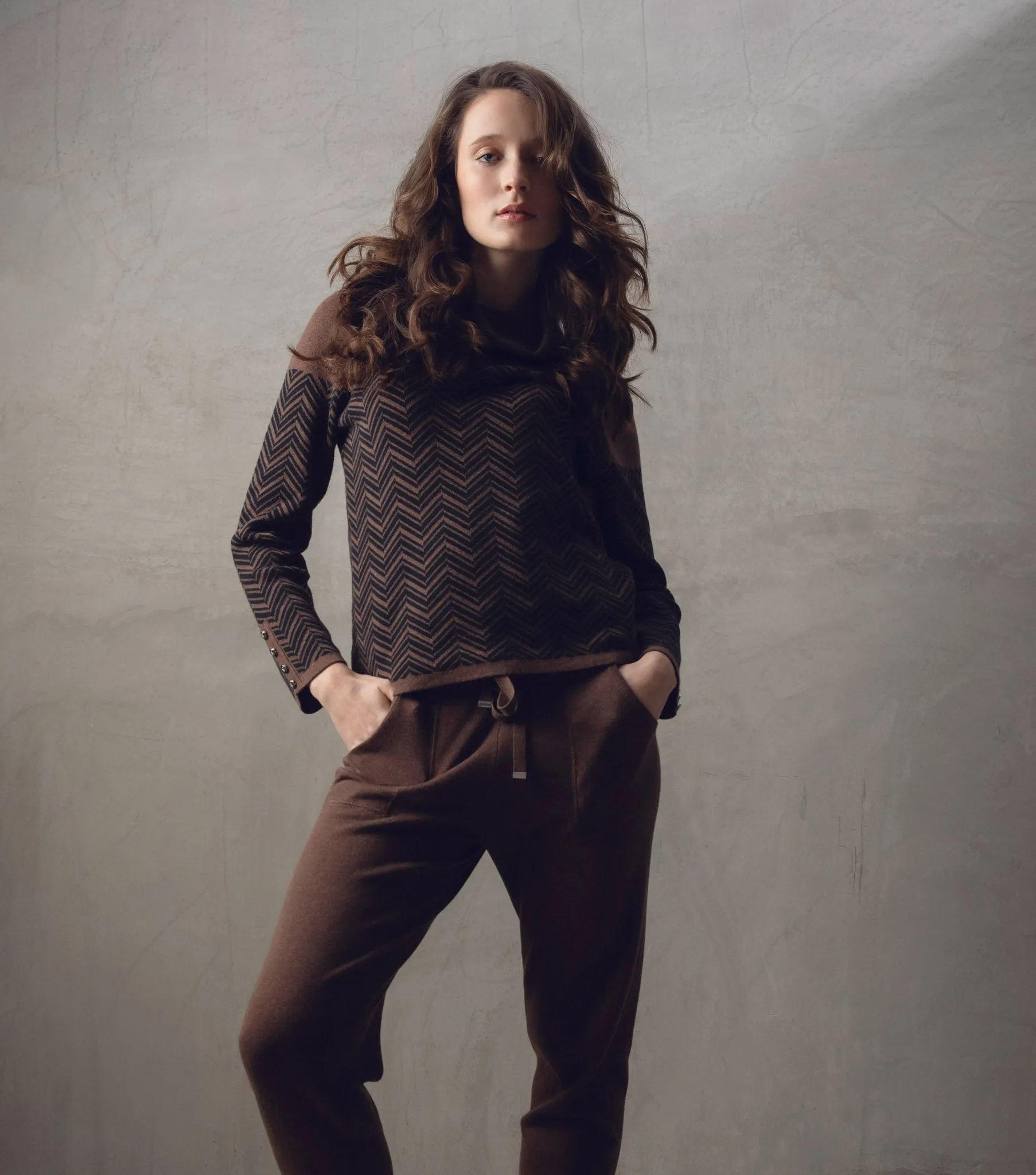 Marble  Ladies JUMPER Brown