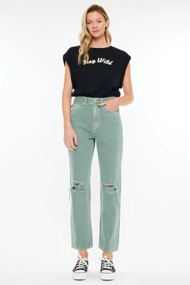 Mari Ultra High Rise 90's Straight Leg Jeans