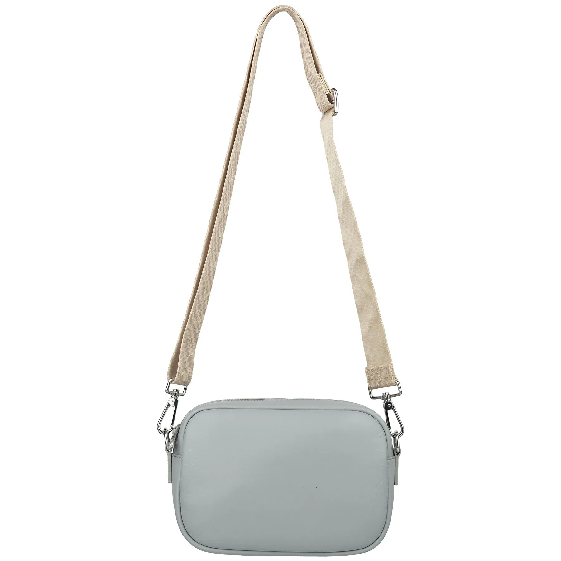 Marimekko Soft Gratha Leather Shoulder Bag Grey