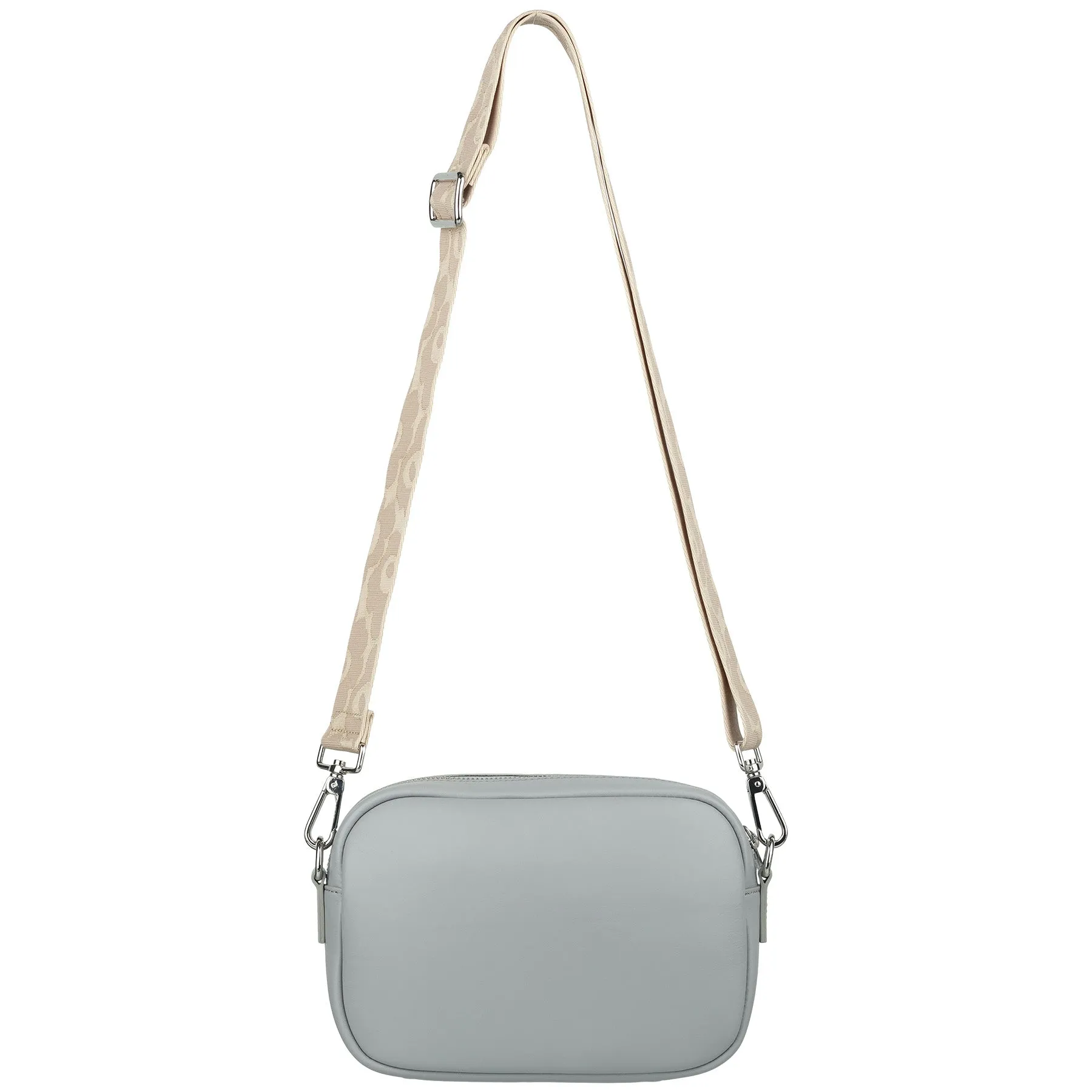 Marimekko Soft Gratha Leather Shoulder Bag Grey