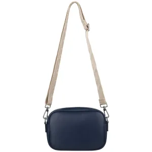 Marimekko Soft Gratha Leather Shoulder Bag Navy
