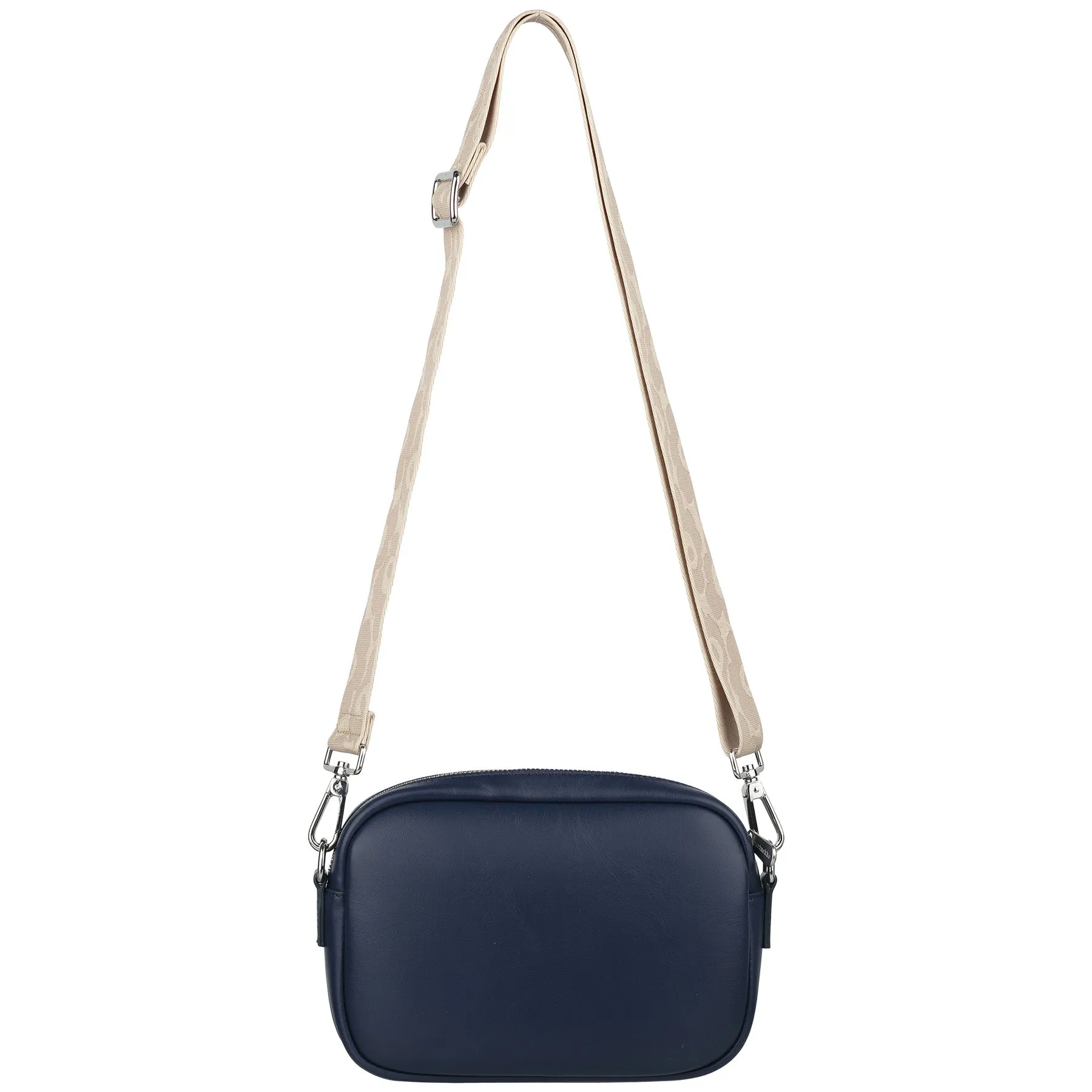 Marimekko Soft Gratha Leather Shoulder Bag Navy