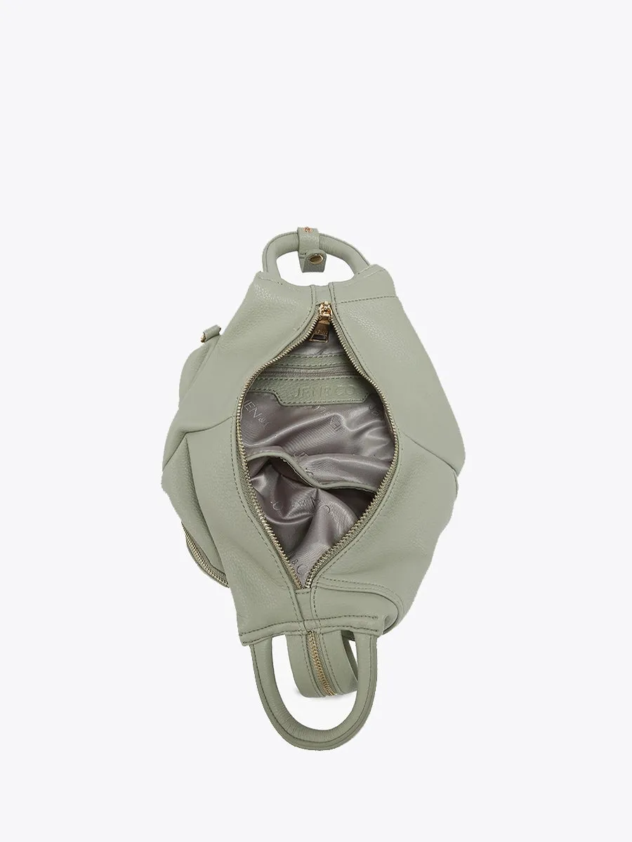Maura Diagonal Zipper Backpack