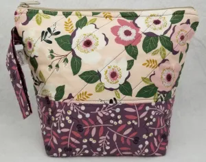 Mauve Flowers - Project Bag - Small