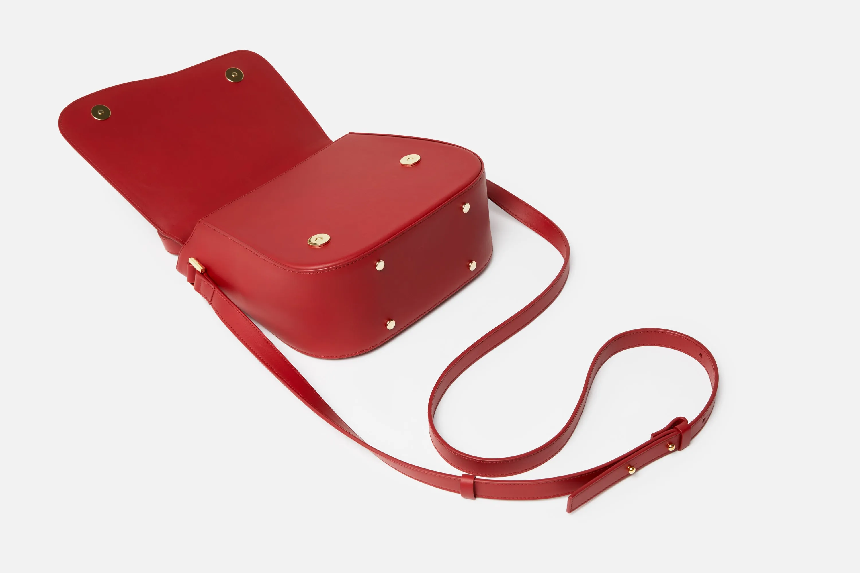 Milan Crossbody Leather Bag in SeaBlue