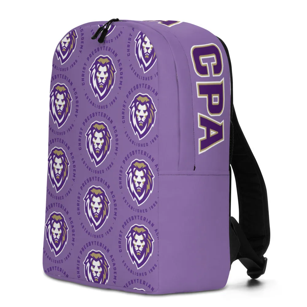 Minimalist All-over Print Backpack | Lavender