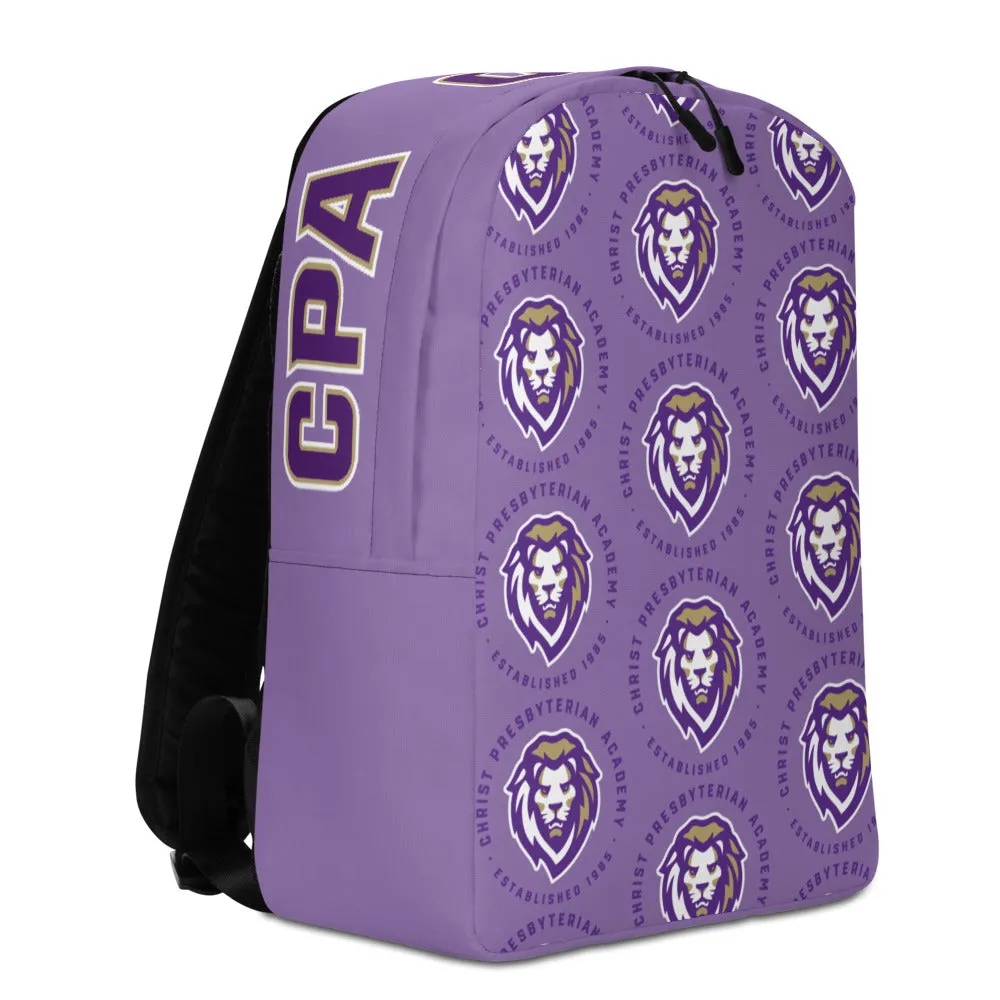 Minimalist All-over Print Backpack | Lavender
