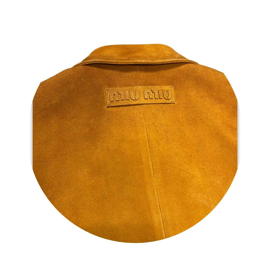 Miu Miu Whiskey Suede Coat - Size 38