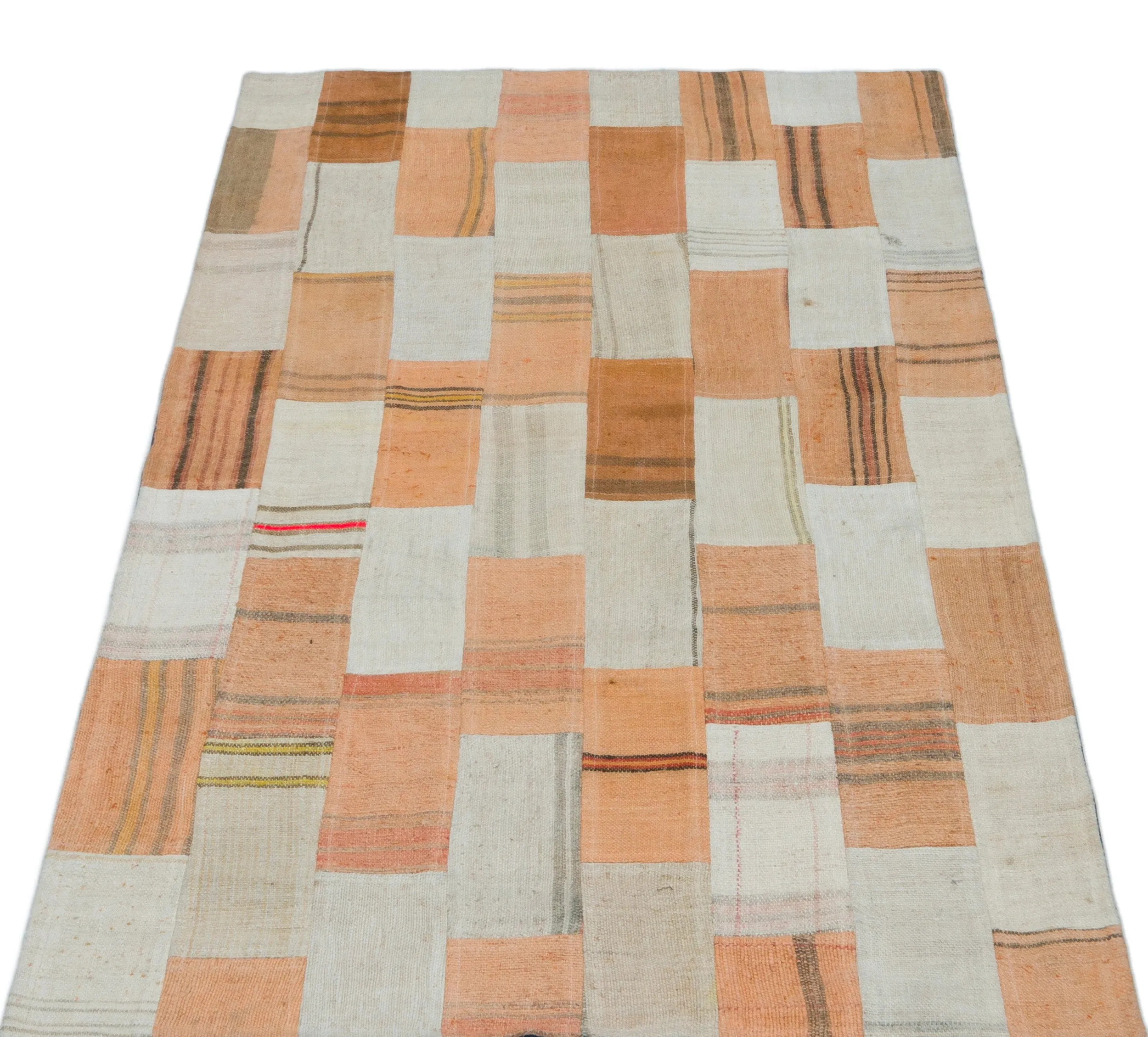 Mixed Over Dyed Kilim Patchwork Unique Rug 2'8'' x 4'11'' ft 82 x 151 cm