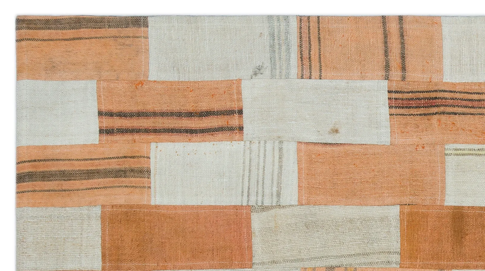 Mixed Over Dyed Kilim Patchwork Unique Rug 2'8'' x 4'11'' ft 82 x 151 cm