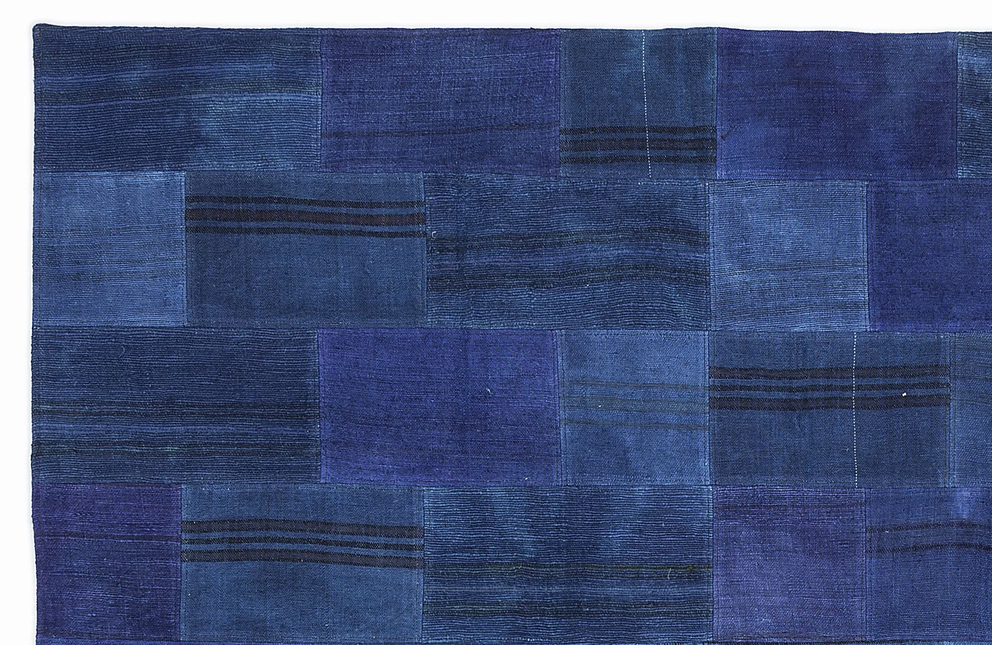 Mixed Over Dyed Kilim Patchwork Unique Rug 5'3'' x 7'7'' ft 160 x 230 cm