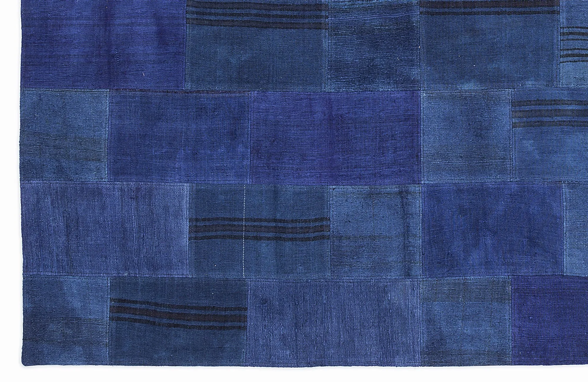 Mixed Over Dyed Kilim Patchwork Unique Rug 5'3'' x 7'7'' ft 160 x 230 cm