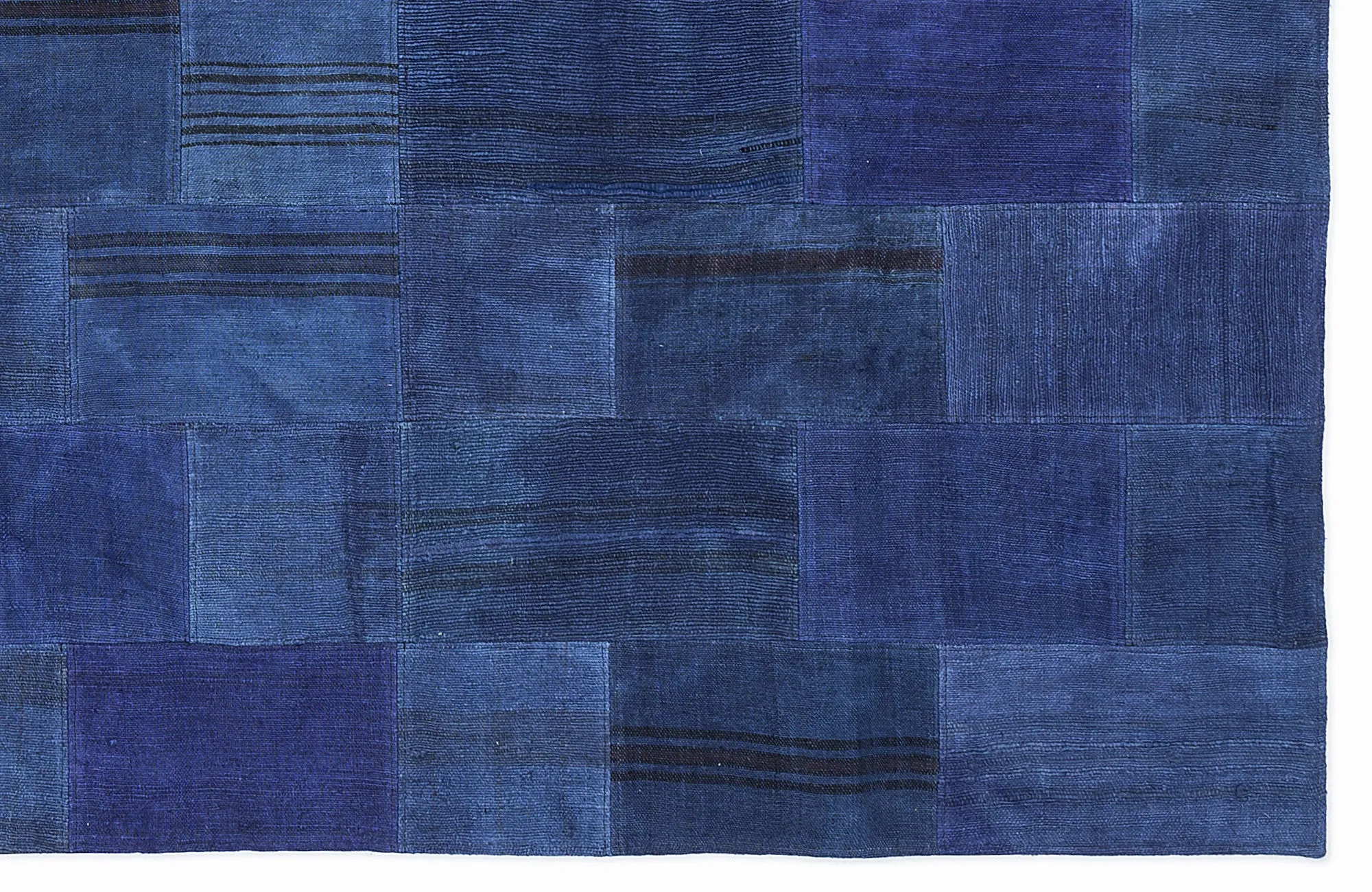 Mixed Over Dyed Kilim Patchwork Unique Rug 5'3'' x 7'7'' ft 160 x 230 cm