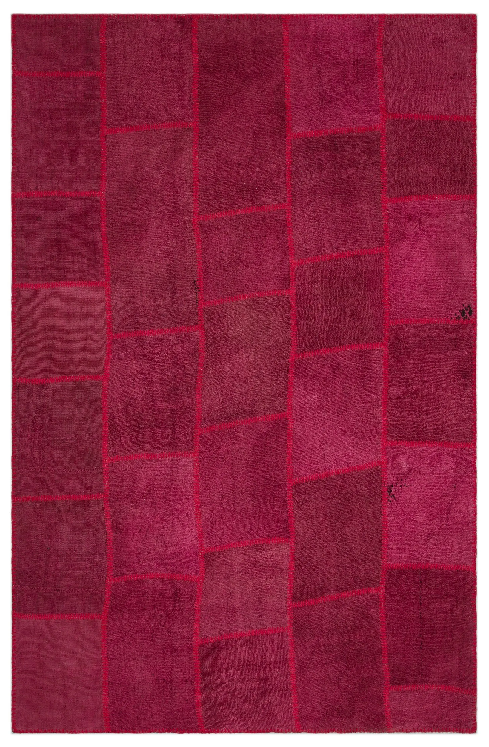 Mixed Over Dyed Kilim Patchwork Unique Rug 6'6'' x 9'10'' ft 197 x 300 cm